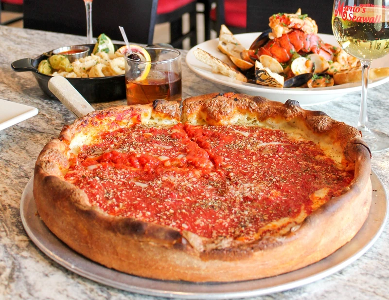 Chicago Style Deep Dish Cheese Pizza